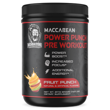 Load image into Gallery viewer, MACCABEAN Power Punch Pre-Workout (Fruit Punch)