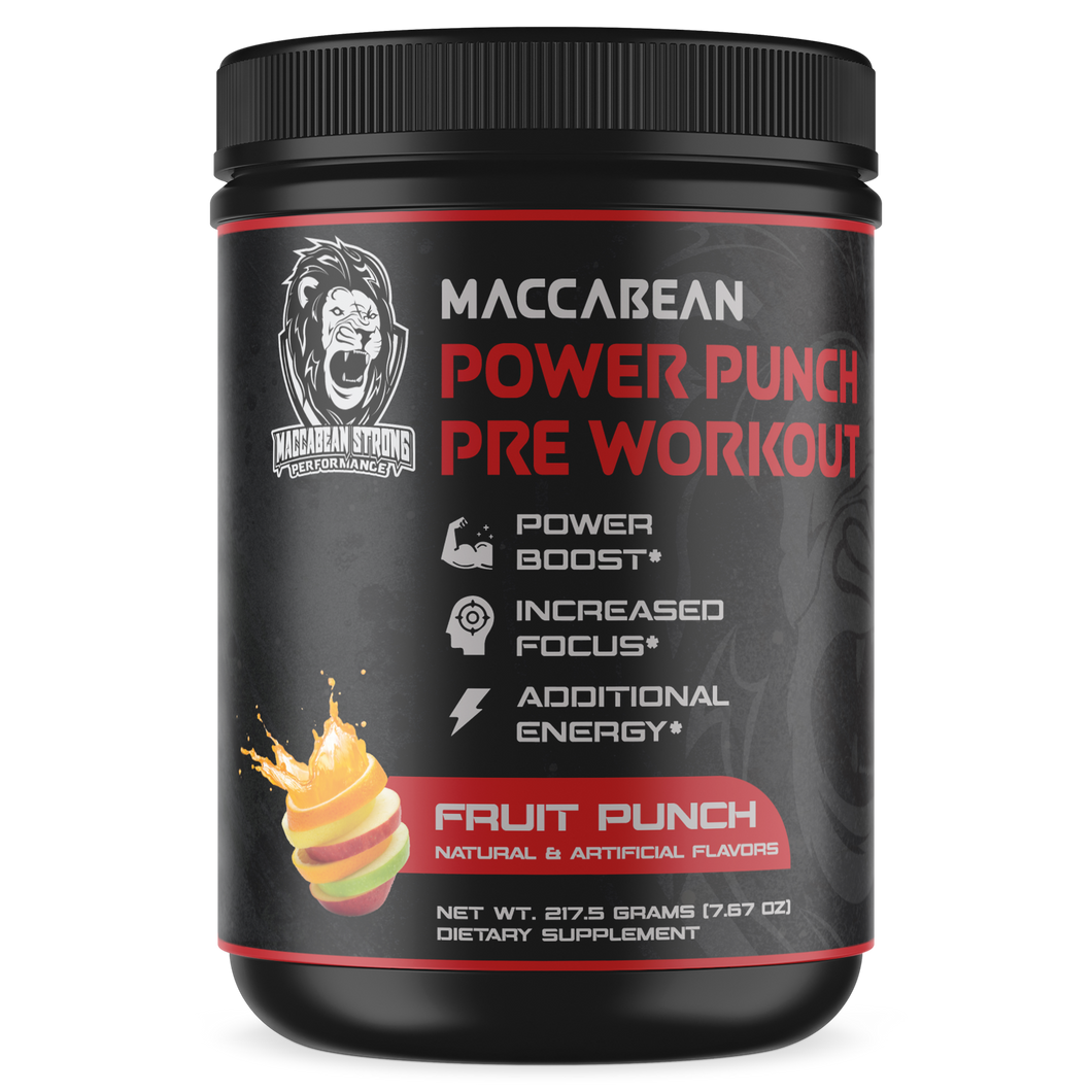 MACCABEAN Power Punch Pre-Workout (Fruit Punch)