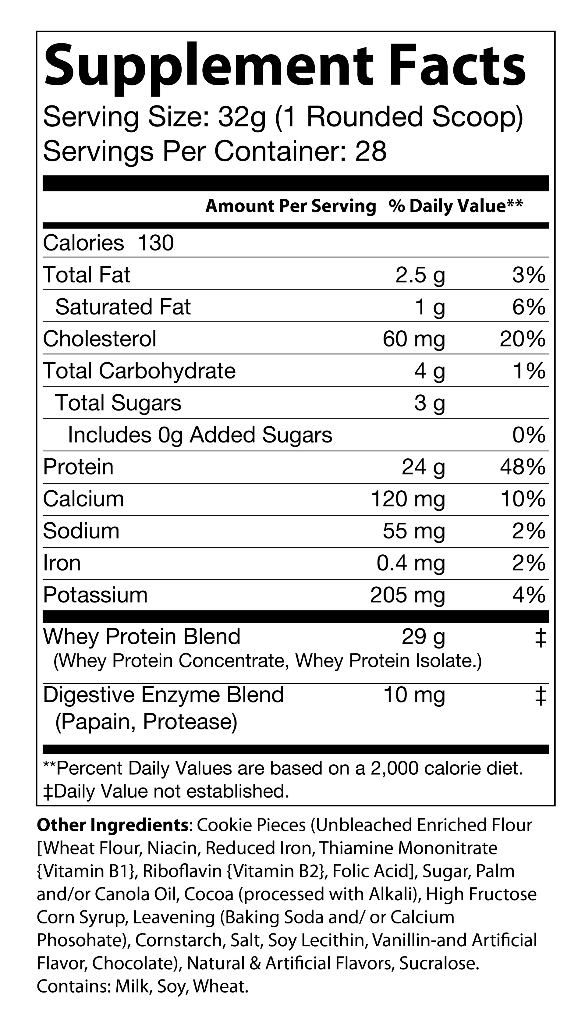 2lb Whey Cookies and Cream